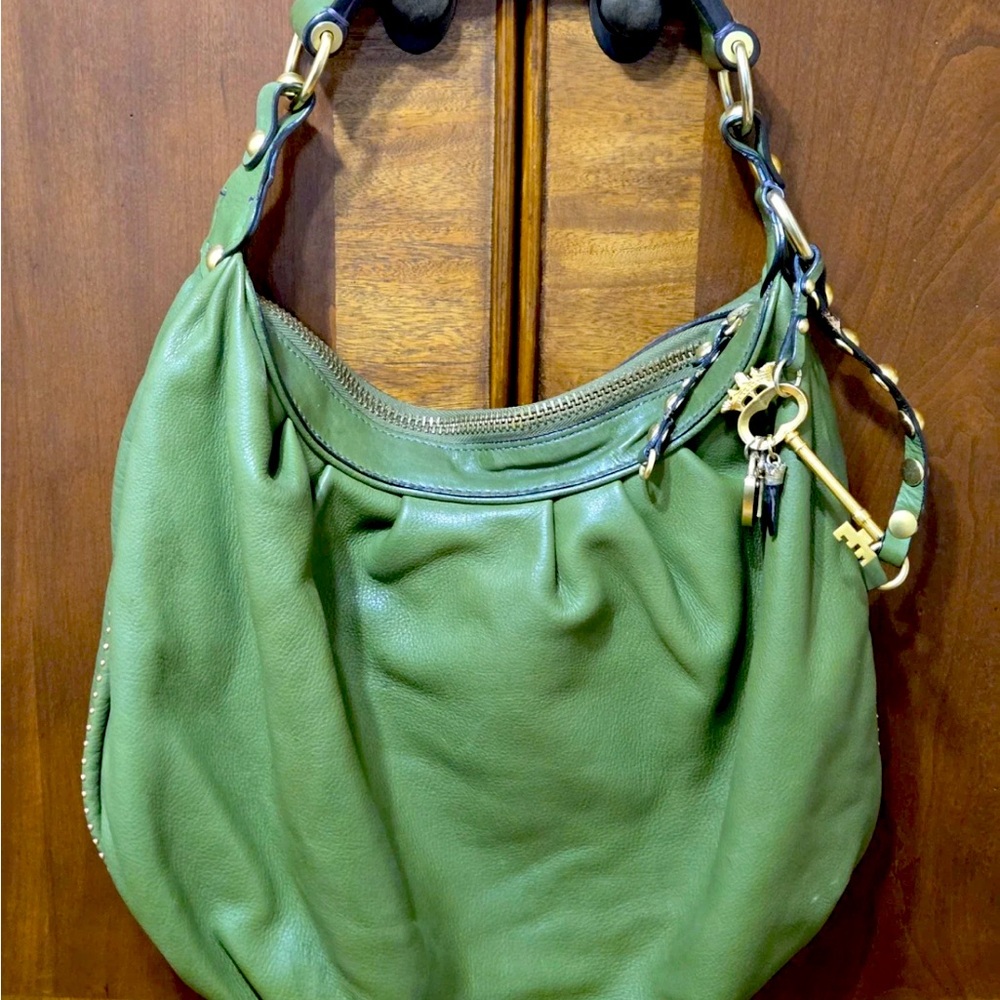 Beautiful Mint Green Leather Juicy Hobo Bag